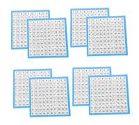 SEWACC 10 Sheets Laminated Charts for Classroom and Homeschool Math Tool Write Digital Math Tables for Counting and Learning Numbers