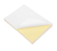 SEWACC 100 Sheets Printable Vinyl Sticker Paper Glossy Self-Adhesive Labels Compatible with Laser and Dot Matrix Printers for DIY Office and Home Organization