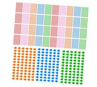 SEWACC 100 Sheets Writable Index Tab Stickers Colorful Water Drop Planner Labels for Journals Notebooks and File Organization Adhesive DIY Tabs for Study Work and Personal Projects