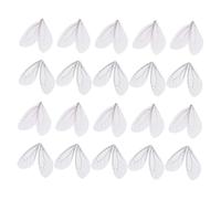 SEWACC 100pcs Dragonfly Wings Charms Lightweight Artificial Pendant for DIY Earring Jewelry Making for Women Indoor Home Crafts Elegant Decoration for Special Occasions