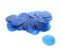 SEWACC 100pcs Flat Round Shells for DIY Wind Chime Craft Natural Shell Material with Double Holes for Easy Pendant Making and Home Decor