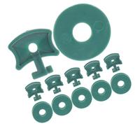 SEWACC 100pcs Greenhouse Clips Washers, Aluminum Plant Clips for Insulation Netting and Shade Fixing, Plastic Clamps for Garden Plants and Flower Hanging Support in Greenhouse