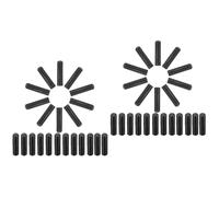 SEWACC 100pcs Gun Black Shoelace Tips Replacement Ends Aglets for Clothing Drawstrings Lanyards Boots and Sneaker Strings Shoe Lace End Caps