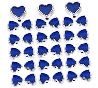 SEWACC 100Pcs Heart Spacer Beads Kit for Jewelry Making Beads for DIY Bracelets Necklaces and Crafts Lightweight and Easy to String for