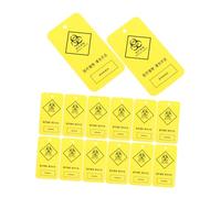 SEWACC 100pcs Medical Waste Identification Tags Hospital Trash Bag Labels with Convenient Hanging Design for Efficient Waste Classification