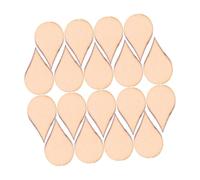 SEWACC 100pcs Natural Water Drop Shape Wooden Chips DIY Craft Handmade Embellishments for Scrapbooking Home Decoration and Art Projects