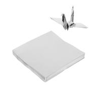 SEWACC 100pcs Pearl Single-Sided Origami Paper Square DIY Craft Supplies for Folding Paper Cranes and Handmade Art Projects Tear-Resistant Material for Adults
