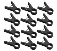 SEWACC 100pcs Plastic Plant Support Clips for Tomato Cucumber Vines Smooth Rounded Edge Garden Clamps for Secured Stem Fixation Easy Installation for Greenhouse and Outdoor Gardening