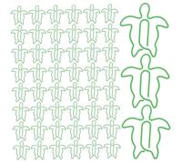 SEWACC 100pcs Sea Turtle Paper Clips Cute Metal Fasteners File Organizer Clips for Office School Document with Ocean Inspired Design