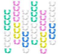 SEWACC 100pcs Sewing Bobbin Clips Thread Holding Tool Durable Shape Organizer for Bobbin Holder Accessory Craft Supplies