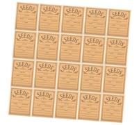 SEWACC 100pcs Small Kraft Paper Seed Envelopes Resealable Manilla Envelopes for Vegetable Seed Storage and Collection with Secure Self Seal Closure