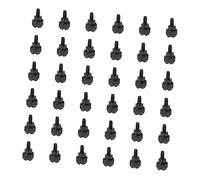 SEWACC 100PCS Thumb Screws for Computer Cases Black Knurled Replacement Screws for Easy Installation and Upgrades Essential Mounting Hardware for Repair