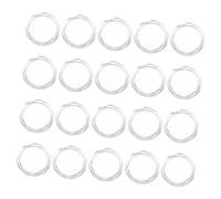SEWACC 100Pcs Transparent Coin Capsules Professional Plastic Holders for Collectors Cases for Commemorative Coins Storage and Display Gift