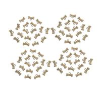SEWACC 100pcs Vintage Dog Bone Charms Zinc Alloy Mini Pendants for DIY Jewelry Making Antiqued Craft Dog Pendants for Bracelets Necklaces Keychains Scratch-resistant Accessories for Pet