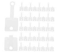SEWACC 100pcs White Jewelry Display Cards for Bracelets and Necklaces Handmade Tags with Generous Space for Pricing and Information for Business Craft Projects