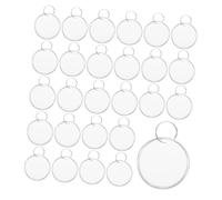 SEWACC 100pcs White Round Paper Key Tags with Metal Rim and Rings Easy to Write Labels for Keys Luggage Office and School Organization
