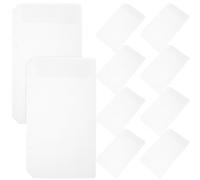 SEWACC 10pcs A5 Waterproof Bill Storage Pouch Binder Envelope, Thick Loose Leaf Binder Pocket for Financial Document Organization and Budget Management