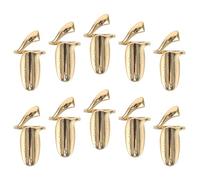 SEWACC 10pcs Adjustable Golden Alloy Fingernail Ring Protective Nail Cap Cover for Women Removable Retro Style Finger Guard Suitable for Social Events and Home Chores