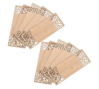 SEWACC 10pcs Bamboo Bookmarks DIY Blanks Thin for Crafting and Reading Bulk Unfinished Wood Page Markers for Men Unique Blank Book Marks as Presents