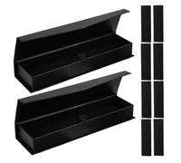 SEWACC 10PCS Black Pen Presentation Box Cardboard Pen Holder Storage Case Stylish Empty Gift for for for for for for Display Organizer for Office Classroom and Corporate Presents