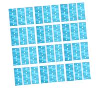 SEWACC 10Pcs Blue Self Adhesive Cable Labels Tear Resistant Identification Tags for Home Office School Network Wiring Organization