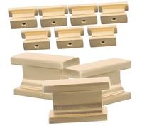 SEWACC 10pcs Brushed Metal Square Drawer Pulls Cabinet Handles Kitchen Furniture Accessories with Comfortable Grip for Cupboards and Dressers