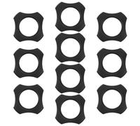 SEWACC 10pcs Car Phone Mount Replacement Parts Ball-joint Fixed Adapter Ring Tightening Nut for Wireless Charger and Cell Phone Holder, Plastic Black for Air Vent Driving