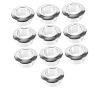 SEWACC 10pcs Desk Cable Grommets Cord Hole Covers Chrome Plated Wire Organizer for Office Computer Desks Compact Lightweight Design for Wire Management and Clutter Reduction