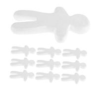 SEWACC 10pcs Foam Doll Models for DIY Painting and Cake Decoration Sturdy and Detailed Blank Foam Craft Dolls for Skill Development and Artistic Projects
