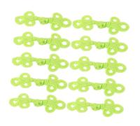 SEWACC 10pcs Frog Closures for Clothing Handmade Cheongsam Buttons Three Leaf Knot Toggle for Spring Summer Wear DIY Tailoring Oriental Style for Formal Casual Events