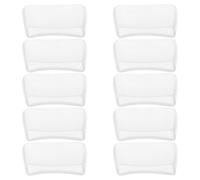 SEWACC 10pcs Glass Pliers Rubber Tips Replaceable Covers Protects Glass from Scratches Lightweight Suitable for Household Decoration and Broken Scenes