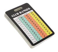 SEWACC 10pcs Golf Club Range Chart Card for Golfers Portable Paper Scorecard with Large Font Display, Stylish and Professional Look, for Golf Clubs and Game Score Tracking
