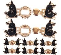 SEWACC 10Pcs Jean Buttons Decorative Waist Tightening Pins for Jeans Dresses Skirts Safety Brooch Pins for Adjustable Waistbands Classic Design for Pants and Clothing Accessories