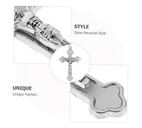 SEWACC 10pcs Jesus Cross Charms Handmade Crucifix Pendants for DIY Christian Jewelry Making Miniature Religious Bracelets and Necklaces Accessories with Timeless Faith Symbolism
