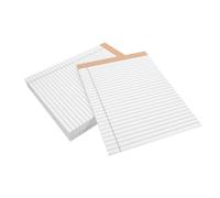 SEWACC 10pcs Legal White Lined Notepads Double-sided Writing Pads Perforated Pages Portable for School College Office Business Diary Organiser Planner