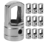 SEWACC 10pcs M10 Iron Eye Nut Hanging Light Loops Ceiling Loop for Pendant Lights and Hanging Lamps Heavy-duty Fixture Replacement Parts for Home and Cafe Ceiling