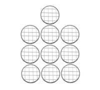 SEWACC 10pcs Mason Jar Flower Holder Grid Inserts 70mm Floral Stem Support Accessories for Vase Arrangement Craft Supplies