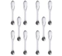 SEWACC 10pcs Mini Makeup Spatulas for Face Cream Abs Plastic Cosmetic Scoops for Applying Facial Masks and Distributing Cosmetics, for Skin Care and Beauty Routines