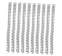 SEWACC 10pcs Notebook Binding Spirals Black Plastic Binding Coils 16mm Flexible Page Management Smooth Page Turning for Document Archival Classroom Notetaking Students Professionals