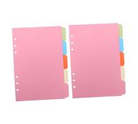 SEWACC 10pcs Plastic Index Binder Dividers with Tabs Refillable Page Protectors for Notebooks and Binders Transparent Planner Inserts for Efficient Office and School Organization