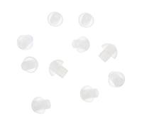 SEWACC 10pcs Replacement Mushroom Earbud Tips for Acoustic Tube Earpiece Compatible with Motorola Radios Comfortable Ear Mold Inserts for Secure Fit and Sound Transmission