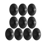 SEWACC 10pcs Rubber Suction Cups Punching Bag Stand Base Replacement | Black Detachable Design, Impact Absorption, Portable Training Accessory, Suitable for Punching Bag and Sandbag