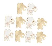 SEWACC 10pcs Running Rabbit Keychain Diy Pendants Jewelry Making Charms for Craft Projects