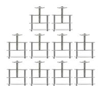SEWACC 10pcs Screw Water Stopper Clips with Double Bracket Design for Laboratory Tubing Flow Control Pinchcock Clamps for School Teaching and Scientific Equipment