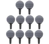 SEWACC 10pcs Small Bubble Stone Air Stones for Aquarium Fish Tank Oxygen Aeration Sandstone Diffuser Easy to Use Circulates Nutrients Suitable for Home Aquarium Supplies