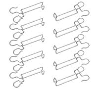 SEWACC 10pcs Stainless Steel Solar Panel Cable Hooks Strong Clamping Photovoltaic Wire Hangers with Side Hook Design for Efficient Module Wire Management and Flexible Outdoor Installation