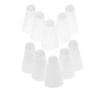 SEWACC 10pcs Stylus Tip Protectors for Pencil Transparent White Fiber Stylus Covers Non Slip Ultra Thin Design Compatible with Tablet Enhance Grip Style
