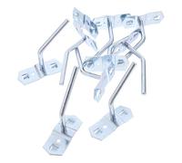 SEWACC 10pcs Tool Organizer Socket Hanger with 10 Holders for Garage Wall | Stainless Steel Build, Silver Finish, Heavy Duty Support, Pegboard Display Shelf for Mechanics and Woodworkers