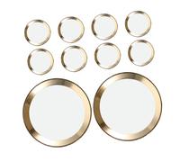 SEWACC 10pcs Ultra Thin Fingerprint Home Button Stickers Scratch Resistant Mobile Phone Button Covers Fast Recognition Compatible with iPhone Smartphone Protection