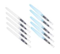 SEWACC 10pcs Water Brush Pens with Nylon Soft Tips Refillable Watercolor Pens for Drawing Journaling and Artistic Creations Versatile and Portable for Artists and Beginners